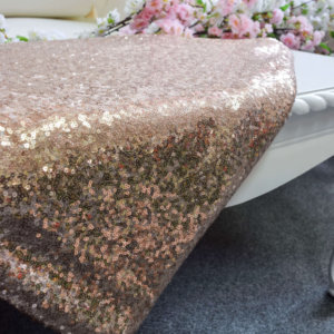 Rose Gold Sequin Table Cover