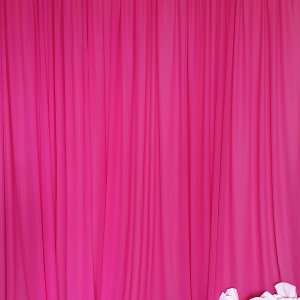 hot pink draping