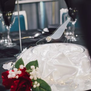 acrylic shoe centrepiece