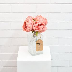 Vintage cut glass decanter vase