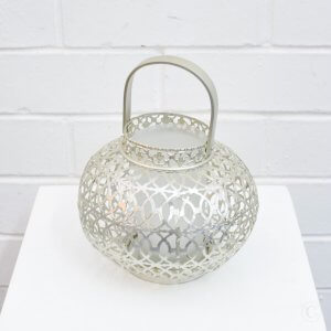 small silver lantern