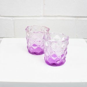 purple quilted tealight