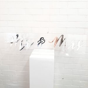 mr and mrs mirror acrylic stand