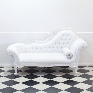 Cream Chaise Chair