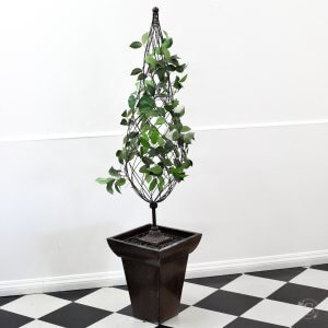 Wire Topiary 1 on metal base