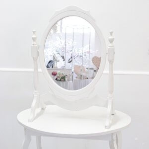 mirror stand and table