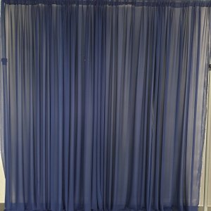 Navy Chiffon Backdrop