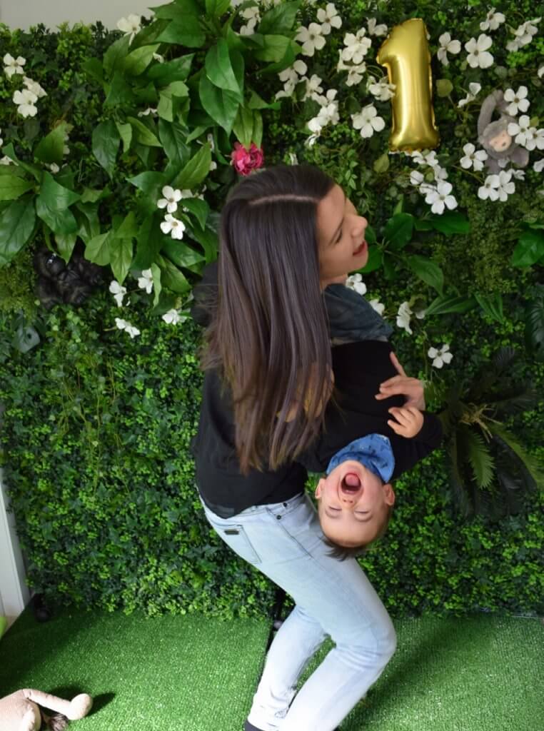 Jungel wall birthday backdrop