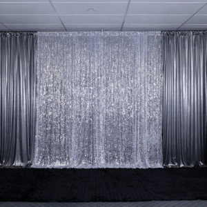 Photo wall backdrop drape.
