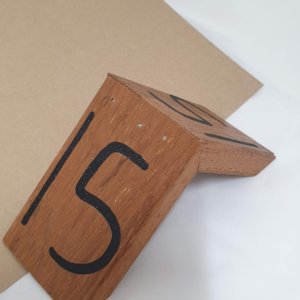Wood Triangle Table Number
